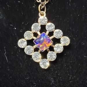 Elegant Gold and Silver Pendant Necklace